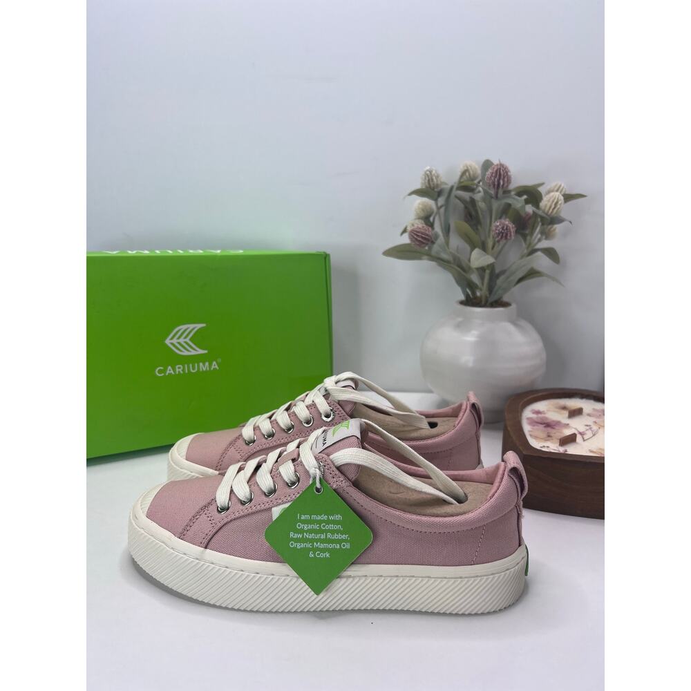 Cariuma OCA Low Casual Canvas Sneaker Rose Women's 7 Tried On